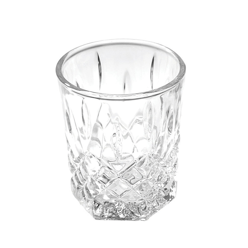 Set de 6 Vasos en Vidrio Grabado Diamante – KWdeColombia