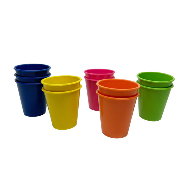 Set x 10 Vasos Molde para Helado en Colores Surtidos / Plinsa