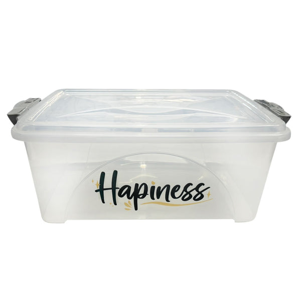 Caja Estelar 11.5 Litros Happiness / Novedades Plásticas