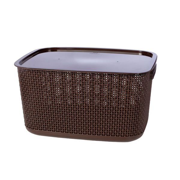 Cesta Rattan con Tapa Wengue / Armaty