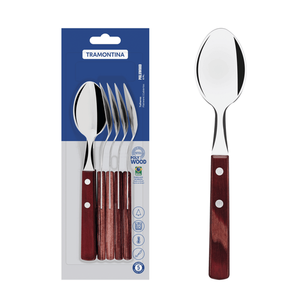 Set x 6 Cucharas Polywood / Tramontina