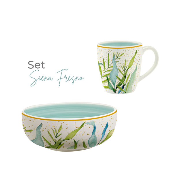 Set Mug + Bowl Cerealero Siena Fresno / Corona